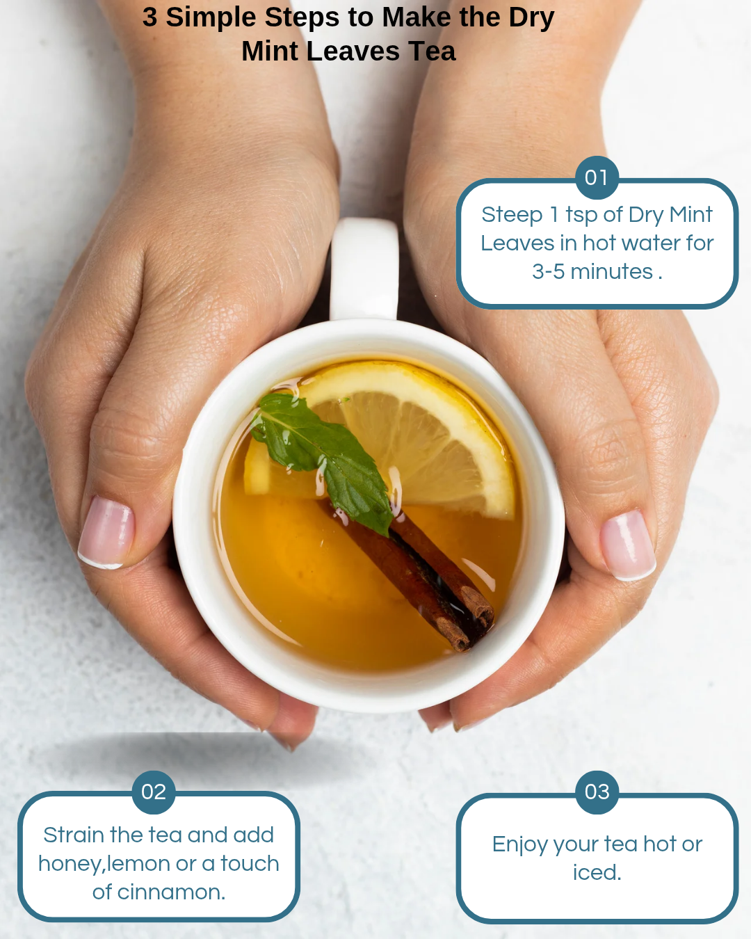 Digestion & Bloating Relief Tea (Dry Mint) - Image 3