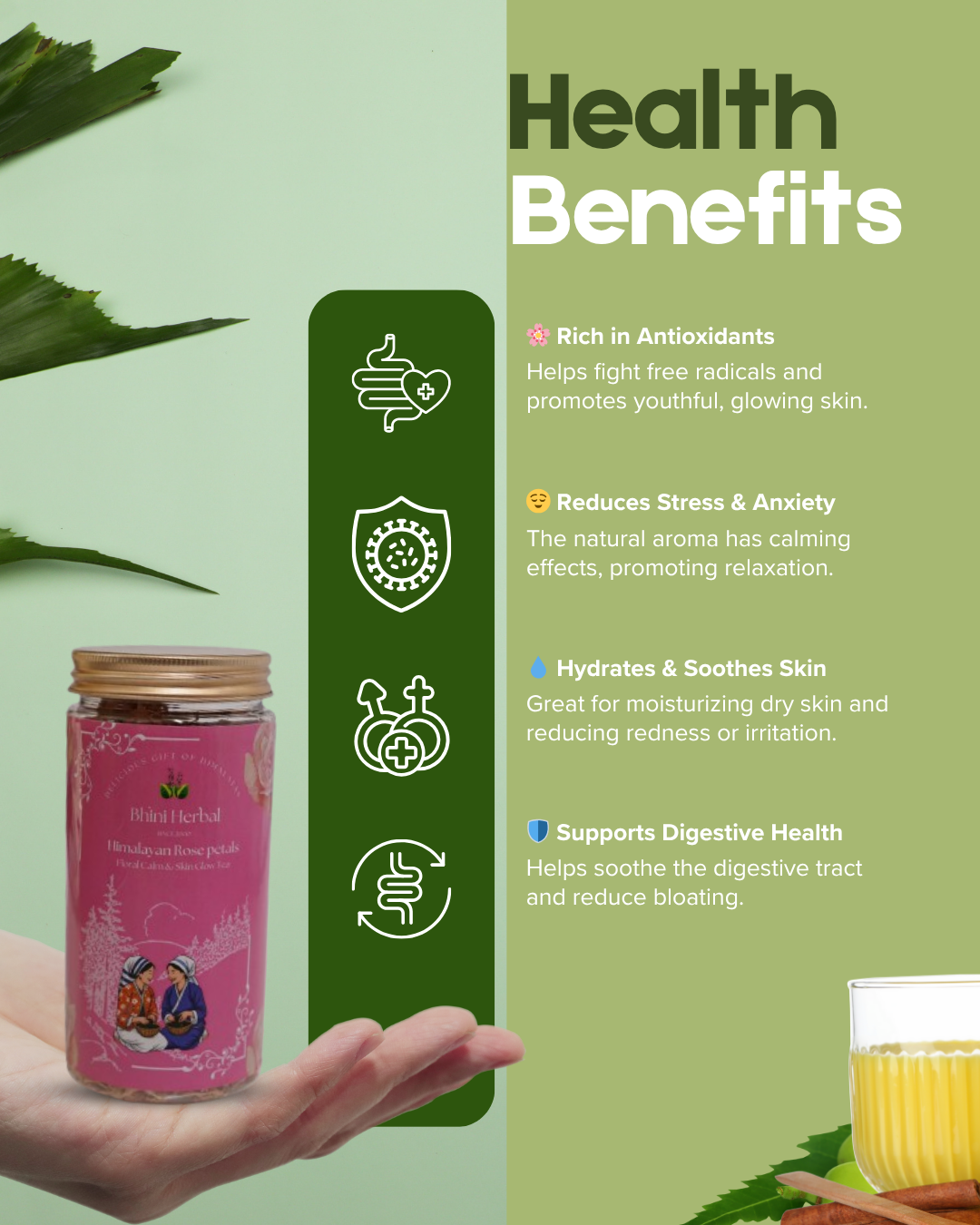 Skin Glow Tea (Dry Rose Petals) - Image 2