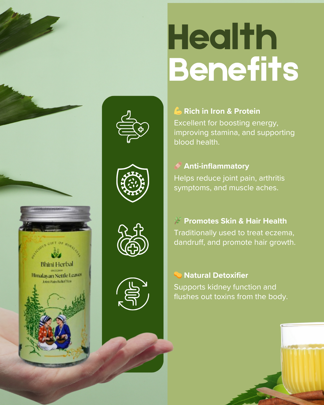 Joint Pain Relief Tea (Himalayan Nettle Leaves - Image 2